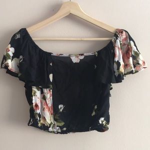 Off Shoulder Crop Top